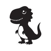 stilvoll T-Rex Dinosaurier Karikatur erheben Ihre Design Projekte mit ein modisch und zeitgenössisch Dino Symbol vektor