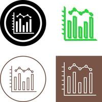 Histogramm Symbol Design vektor