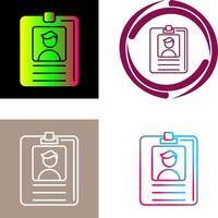 ID-Karten-Icon-Design vektor