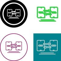 Design von Symbolen für die Datensynchronisierung vektor