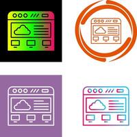 Cloud-Computing-Icon-Design vektor