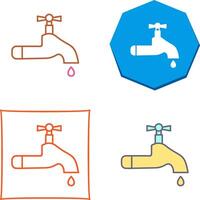 Wasserhahn-Icon-Design vektor