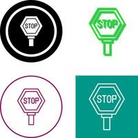 Stop-Schild-Icon-Design vektor