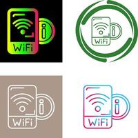 wiFi signal ikon design vektor