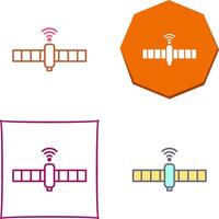 einzigartig Satellit Symbol Design vektor