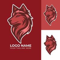 genial modern Wolf Logo Design vektor