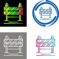 Straße Blockade Symbol Design vektor