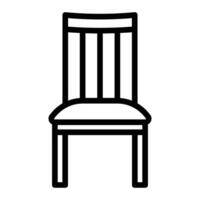 dining stol linje ikon design vektor