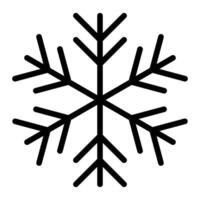 Schnee Flocke Linie Symbol Design vektor