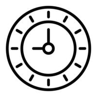 Uhr Linie Symbol Design vektor