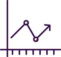 pil Diagram fylld design ikon vektor