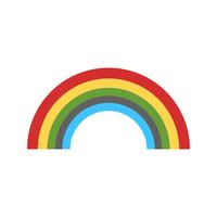 Regenbogen-Vektor-Symbol vektor