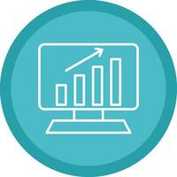 Analytik Linie multi Kreis Symbol vektor