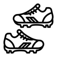 Fußball Stiefel Linie Symbol Design zum persönlich und kommerziell verwenden vektor