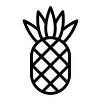 ananas linje ikon design vektor