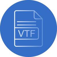 vtf Datei Format eben Blase Symbol vektor