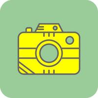 Foto Kamera gefüllt Gelb Symbol vektor
