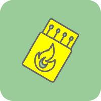 Spiel gefüllt Gelb Symbol vektor