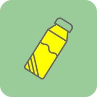 Flasche gefüllt Gelb Symbol vektor