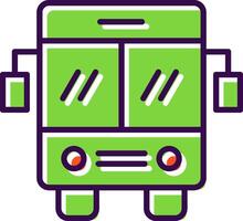buss fylld design ikon vektor
