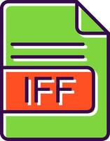 iff Datei Format gefüllt Design Symbol vektor