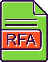 rfa fil formatera fylld design ikon vektor