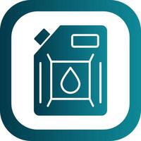 Biodiesel Motor Glyphe Gradient Ecke Symbol vektor