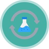 Chemikalien eben multi Kreis Symbol vektor