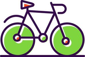 cykel fylld design ikon vektor