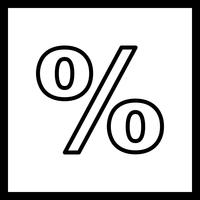 Prozentsatz-Vektor-Symbol vektor