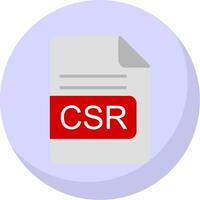 csr Datei Format eben Blase Symbol vektor