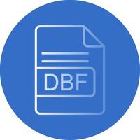 dbf Datei Format eben Blase Symbol vektor