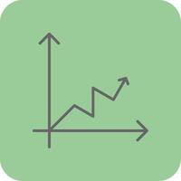 gefüllt Gelb Diagramm gefüllt Gelb Symbol vektor