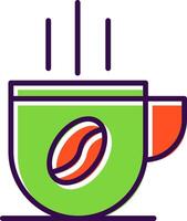Kaffee Tasse gefüllt Design Symbol vektor