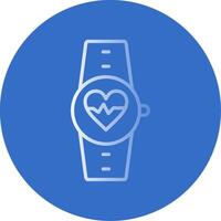 Herz Bewertung Monitor eben Blase Symbol vektor