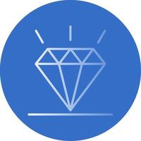 Diamant eben Blase Symbol vektor