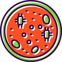 Petri Gericht gefüllt Design Symbol vektor