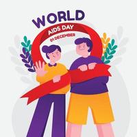World aids day kampanjkoncept vektor