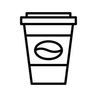 Vektor-Kaffee-Symbol vektor