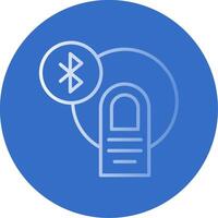 Bluetooth eben Blase Symbol vektor