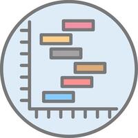 Mücke Diagramm Linie gefüllt Licht Symbol vektor