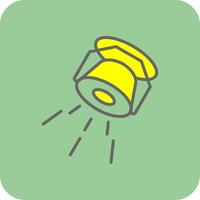 Scheinwerfer gefüllt Gelb Symbol vektor