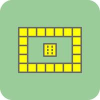 Tafel Spiele gefüllt Gelb Symbol vektor