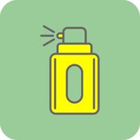 Deodorant gefüllt Gelb Symbol vektor