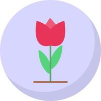 Tulpe eben Blase Symbol vektor