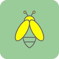 Biene gefüllt Gelb Symbol vektor
