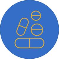 Tabletten eben Blase Symbol vektor