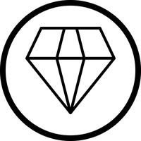 Vektor-Diamant-Symbol vektor