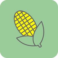 Mais gefüllt Gelb Symbol vektor