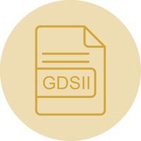 gdsii Datei Format Linie Gelb Kreis Symbol vektor